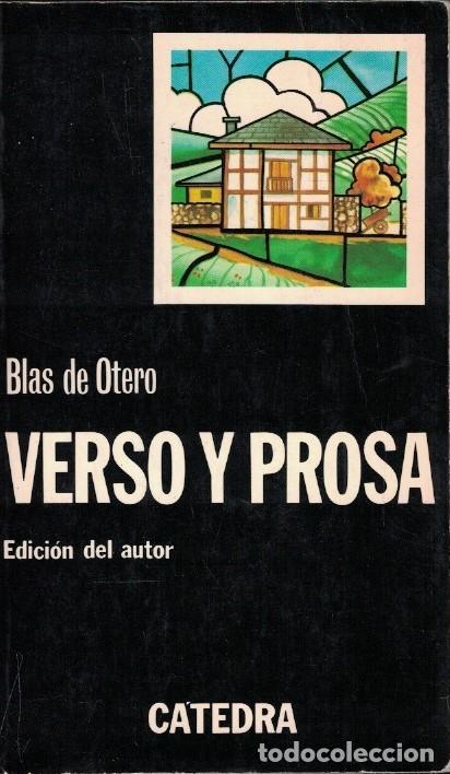 Libros: VERSO Y PROSA. - Otero. Blas de, - Foto 1