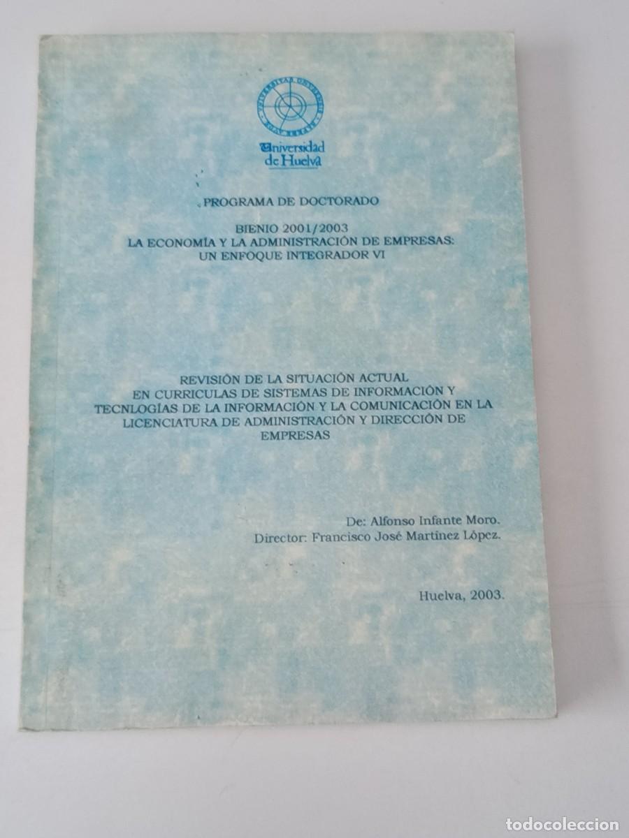 Libros: PROGRAMA DE DOCTORADO UNIVERSIDAD DE HUELVA - Foto 1