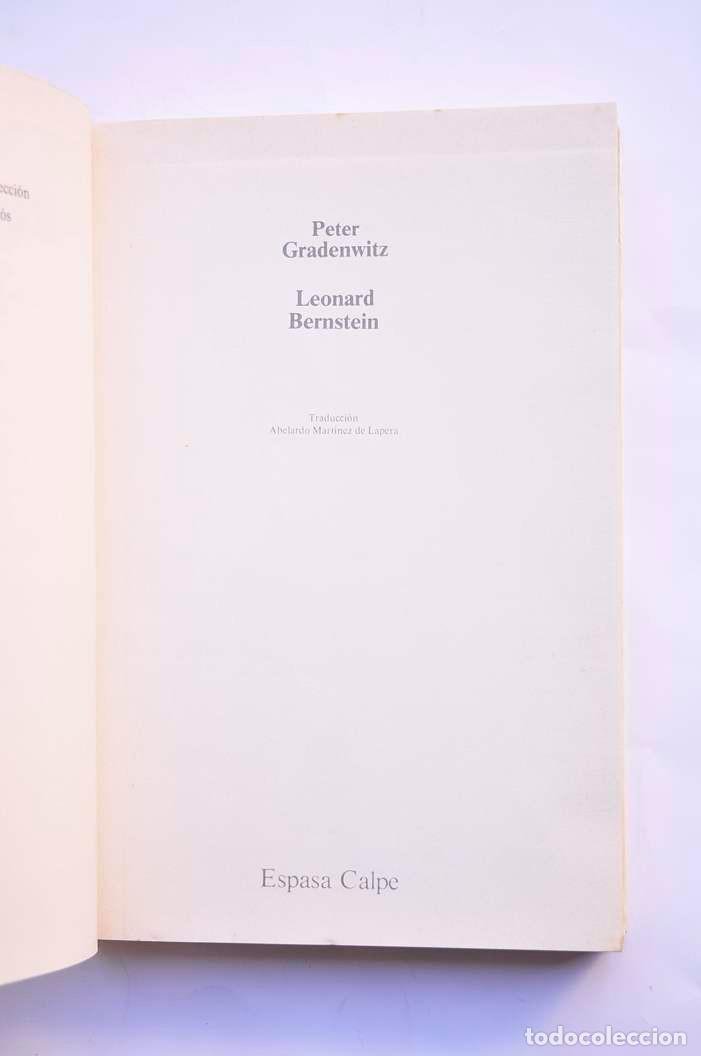 Libros: Leonard Benstein - GRADENWITZ, Peter - Foto 2