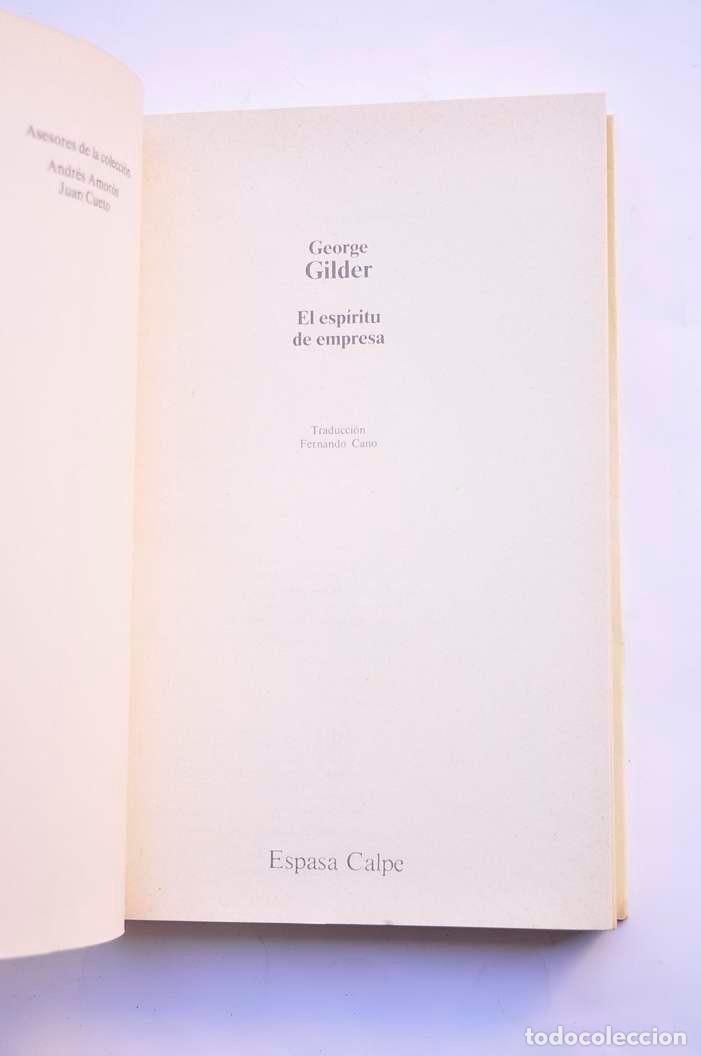 Libros: El esp&iacute;ritu de empresa - GILDER, George - Foto 2