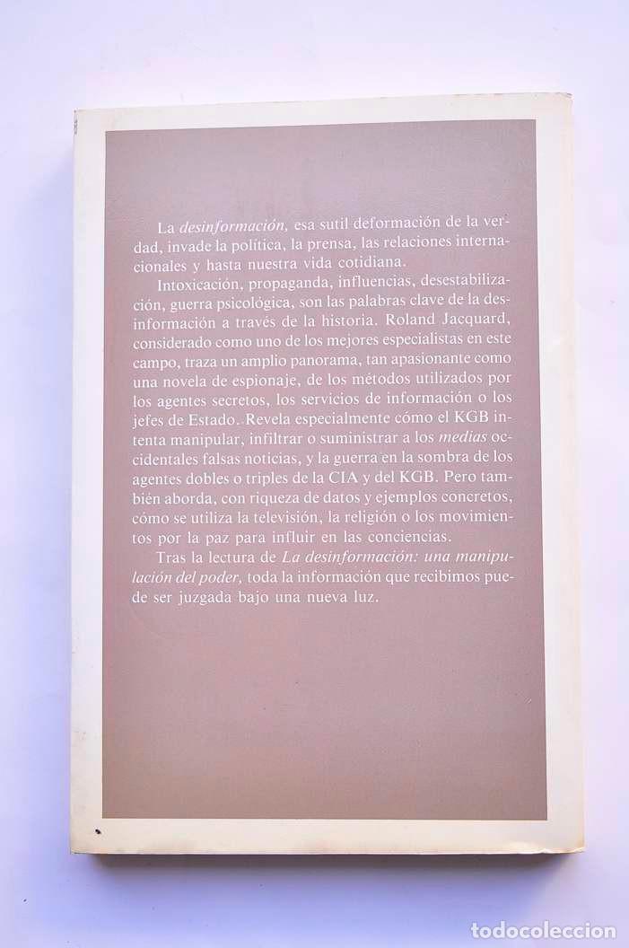 Libros: La desinformaci&oacute;n: una manipulaci&oacute;n del poder - JACQUARD, Roland - Foto 3