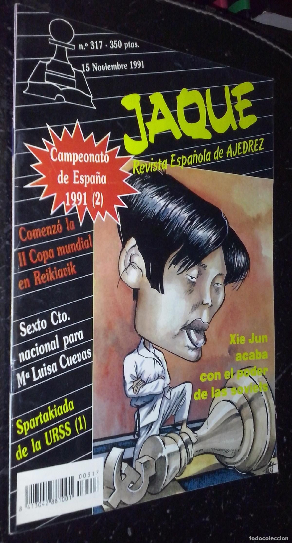 Libros: Jaque. Revista Espa&ntilde;ola de Ajedrez. N&ordm; 317 - REVISTA: