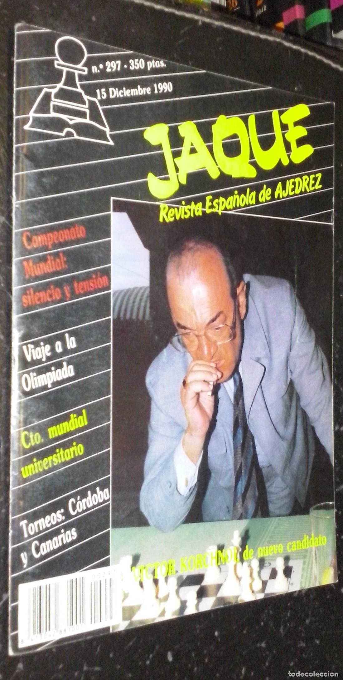 Libros: Jaque. Revista Espa&ntilde;ola de Ajedrez. N&ordm; 297 - REVISTA: