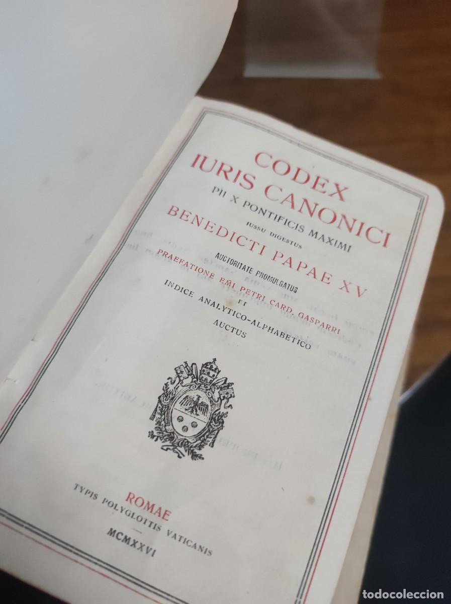 Libros: Codex Iuris Canonici (C&oacute;digo de Derecho Can&oacute;nico) Benedicto XV / P&iacute;o X - Foto 2