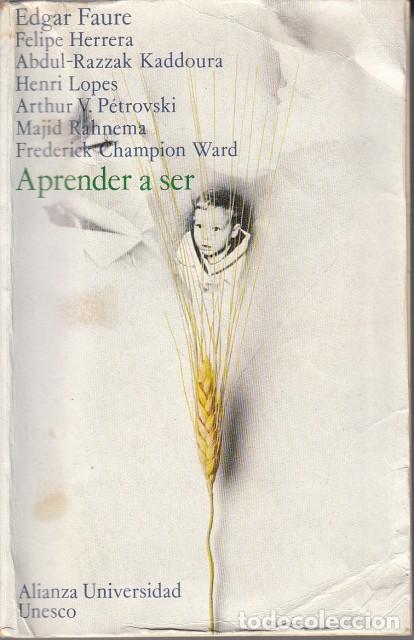 Libros: APRENDER A SER - FAURE, EDGAR; HERRERA, FELIPE Y OTROS - Foto 1