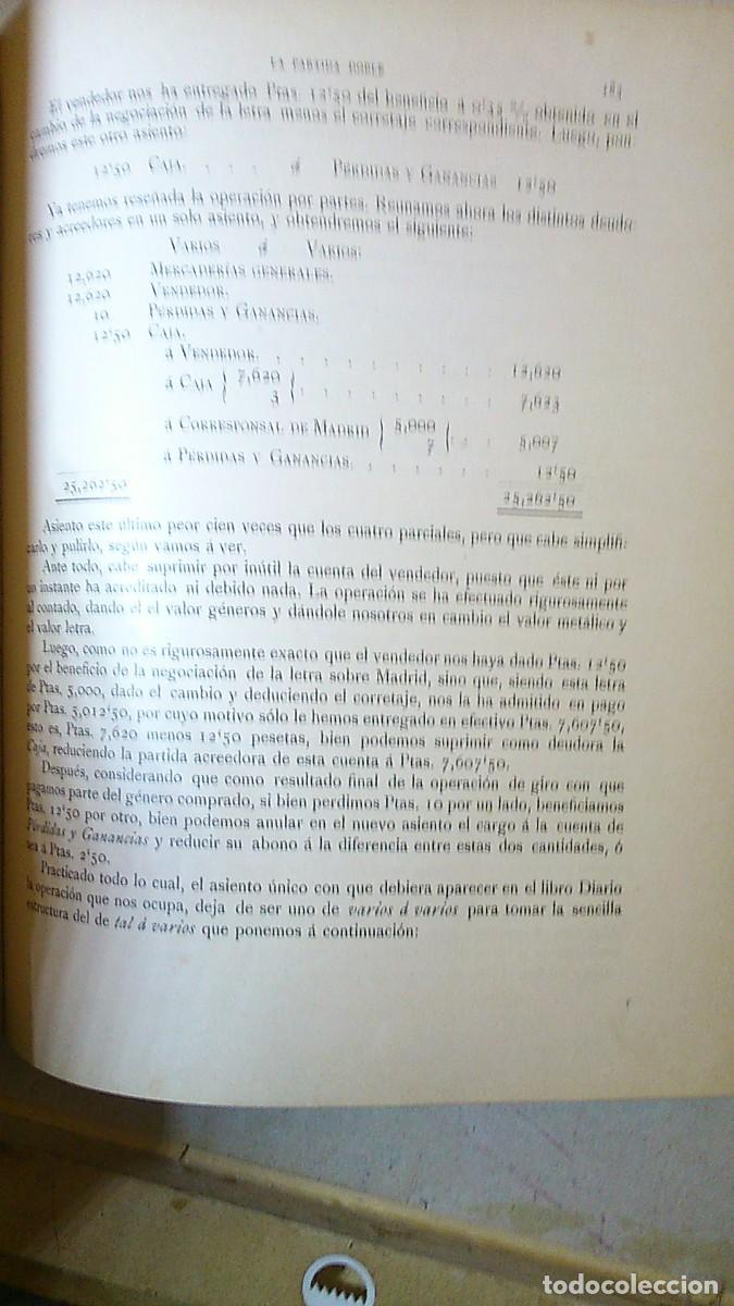 Libros: LA PARTIDA DOBLE, 2 TOMOS. CONTABILIDAD COMERCIAL. E.O.Casta&ntilde;er - Foto 5
