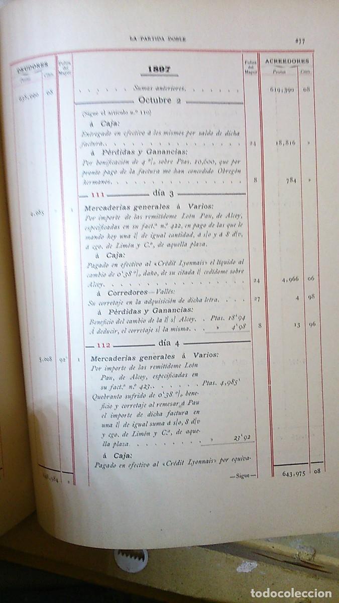 Libros: LA PARTIDA DOBLE, 2 TOMOS. CONTABILIDAD COMERCIAL. E.O.Casta&ntilde;er - Foto 6