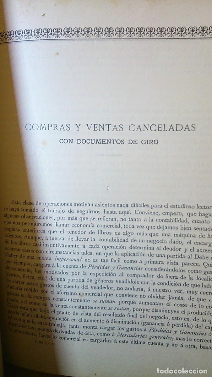 Libros: LA PARTIDA DOBLE, 2 TOMOS. CONTABILIDAD COMERCIAL. E.O.Casta&ntilde;er - Foto 9