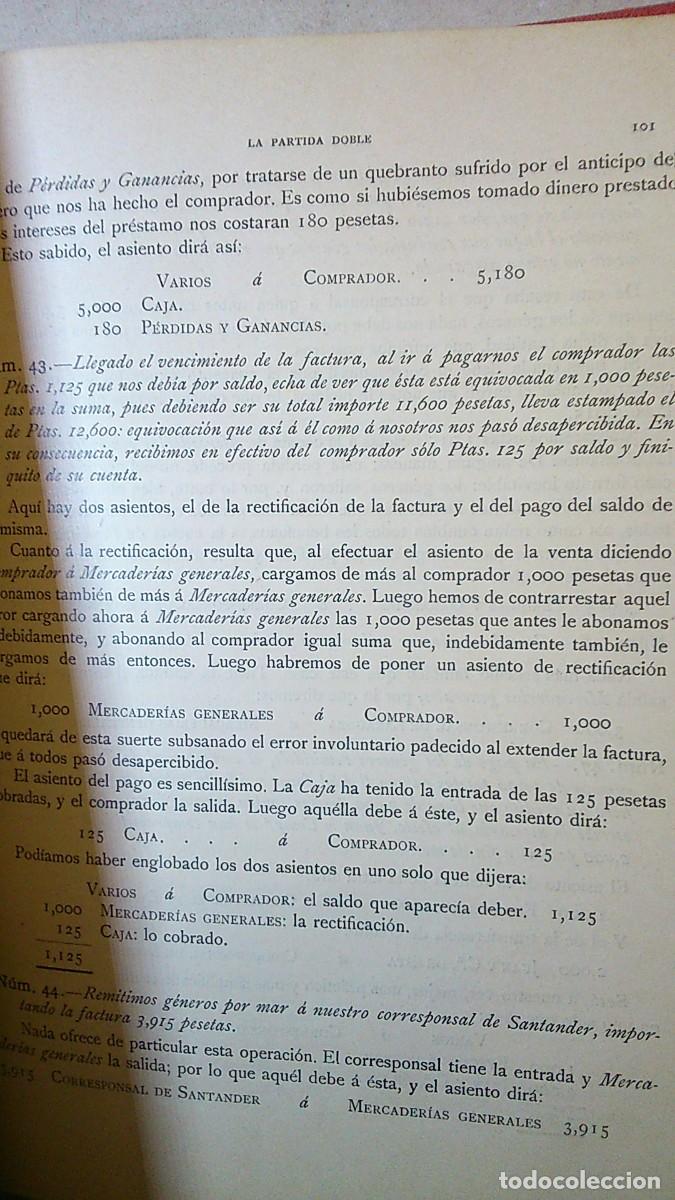 Libros: LA PARTIDA DOBLE, 2 TOMOS. CONTABILIDAD COMERCIAL. E.O.Casta&ntilde;er - Foto 10