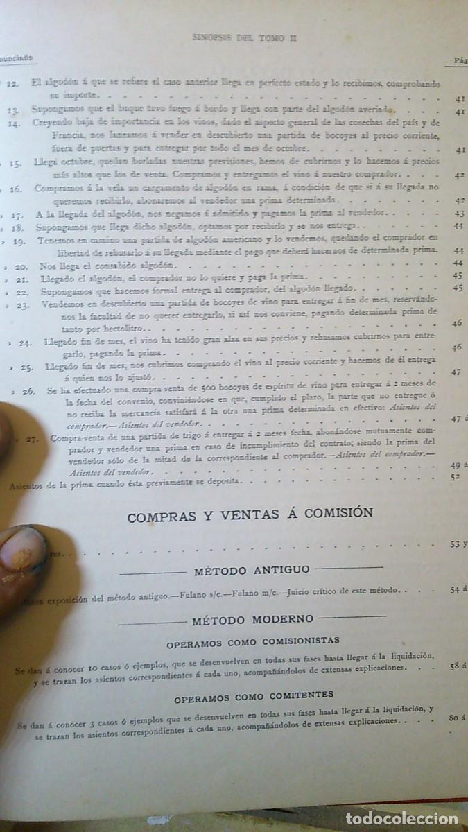 Libros: LA PARTIDA DOBLE, 2 TOMOS. CONTABILIDAD COMERCIAL. E.O.Casta&ntilde;er - Foto 18