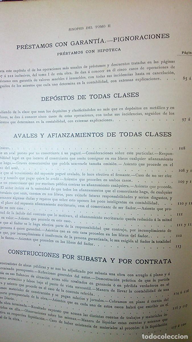 Libros: LA PARTIDA DOBLE, 2 TOMOS. CONTABILIDAD COMERCIAL. E.O.Casta&ntilde;er - Foto 19