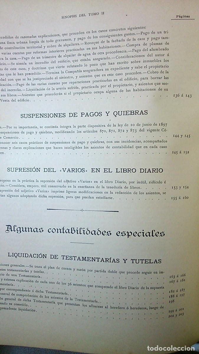Libros: LA PARTIDA DOBLE, 2 TOMOS. CONTABILIDAD COMERCIAL. E.O.Casta&ntilde;er - Foto 22