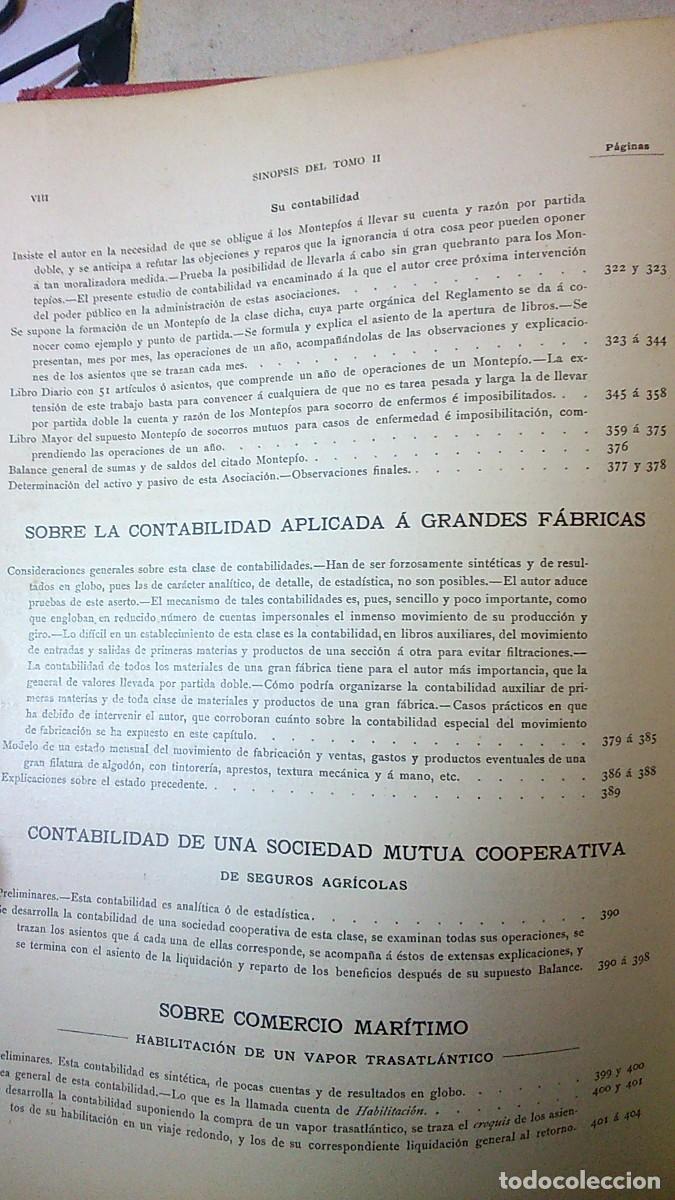 Libros: LA PARTIDA DOBLE, 2 TOMOS. CONTABILIDAD COMERCIAL. E.O.Casta&ntilde;er - Foto 24