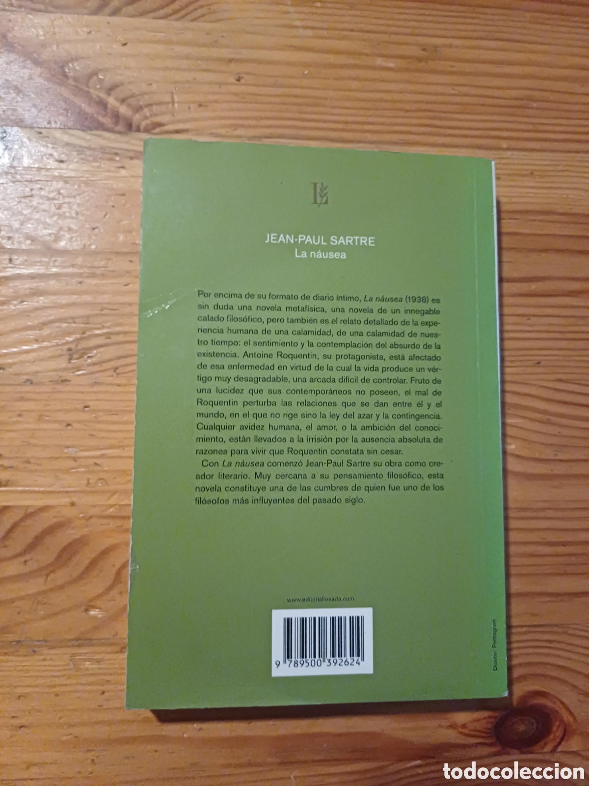 Libros: Jean-Paul Sartre La n&aacute;usea Losada - Foto 3