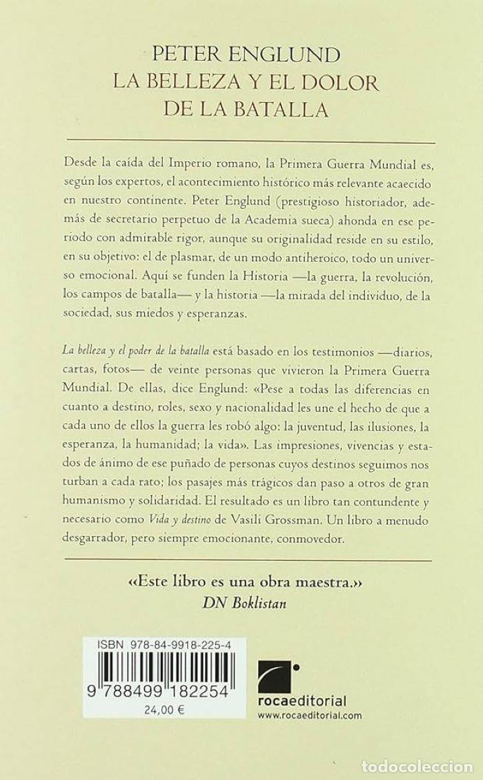 Libros: LA BELLEZA Y EL DOLOR DE LA BATALLA - Peter Englund - Foto 2