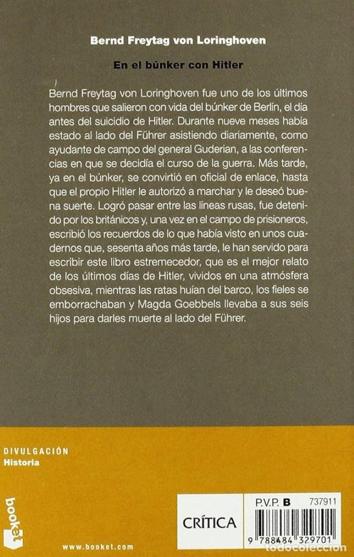 Libros: EN EL B&Uacute;NKER CON HITLER - Bernd Freytag von Loringhoven - Foto 2