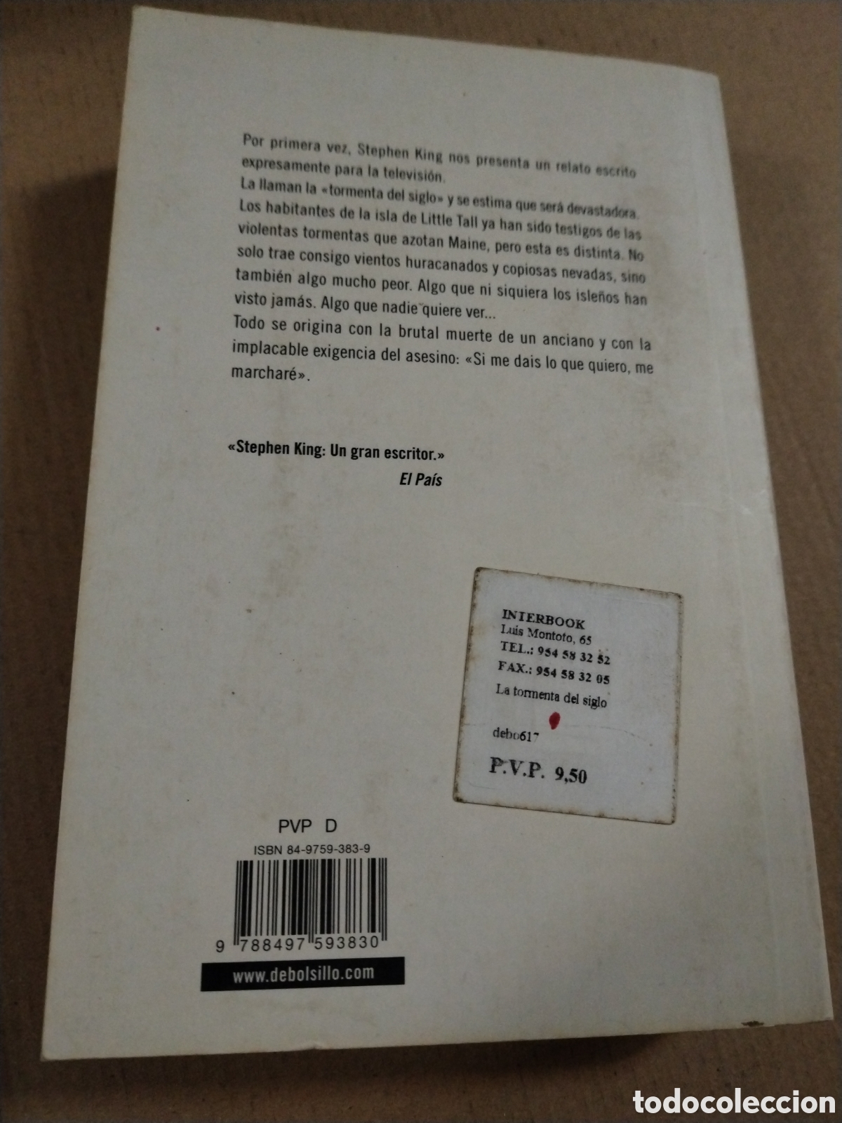 Libros: STEPHEN KING. LA TORMENTA DEL SIGLO - Foto 2