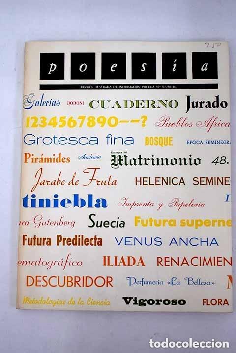 Libros: Poes&iacute;a: revista ilustrada de informaci&oacute;n po&eacute;tica, n&uacute;mero 9 - VARIOS