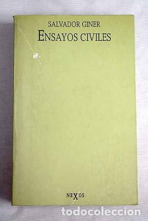 books: Ensayos civiles - Giner, Salvador