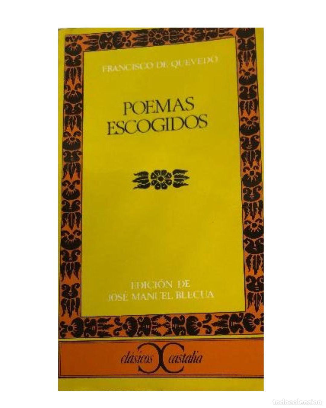 Libros: Poemas escogidos - FRANCISCO DE QUEVEDO - Foto 1