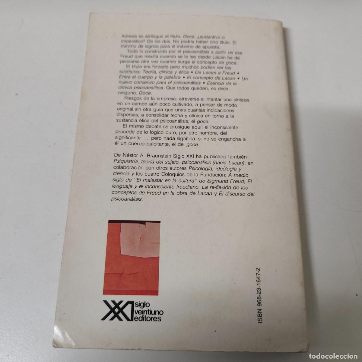 Libros: BRAUNSTEIN N&Eacute;STOR - EL GOCE - Foto 2