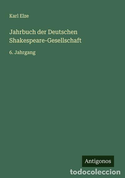 Libros: Jahrbuch der Deutschen Shakespeare-Gesellschaft- 9783563130469