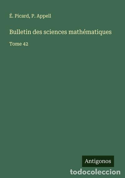 books: Bulletin des sciences math&eacute;matiques- 9783563054000