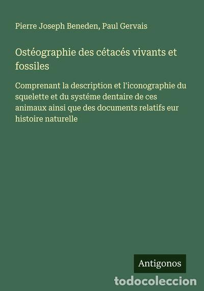 books: Ost&eacute;ographie des c&eacute;tac&eacute;s vivants et fossiles- 9783563064696