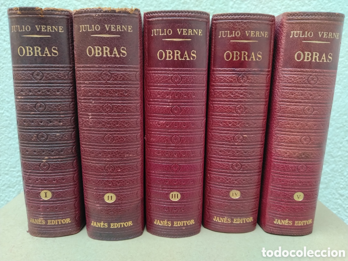 Libros: JULIO VERNE : OBRAS - 5 TOMOS -PLAZA JAN&Eacute;S