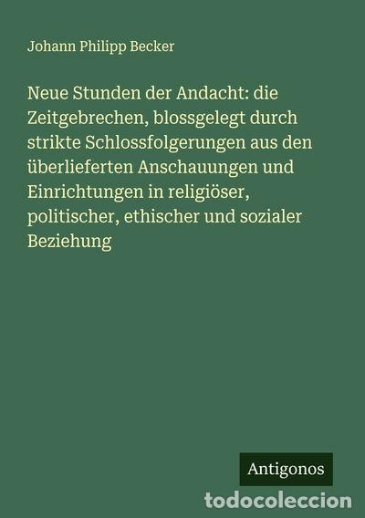 Livres: Neue Stunden der Andacht- 9783386324229