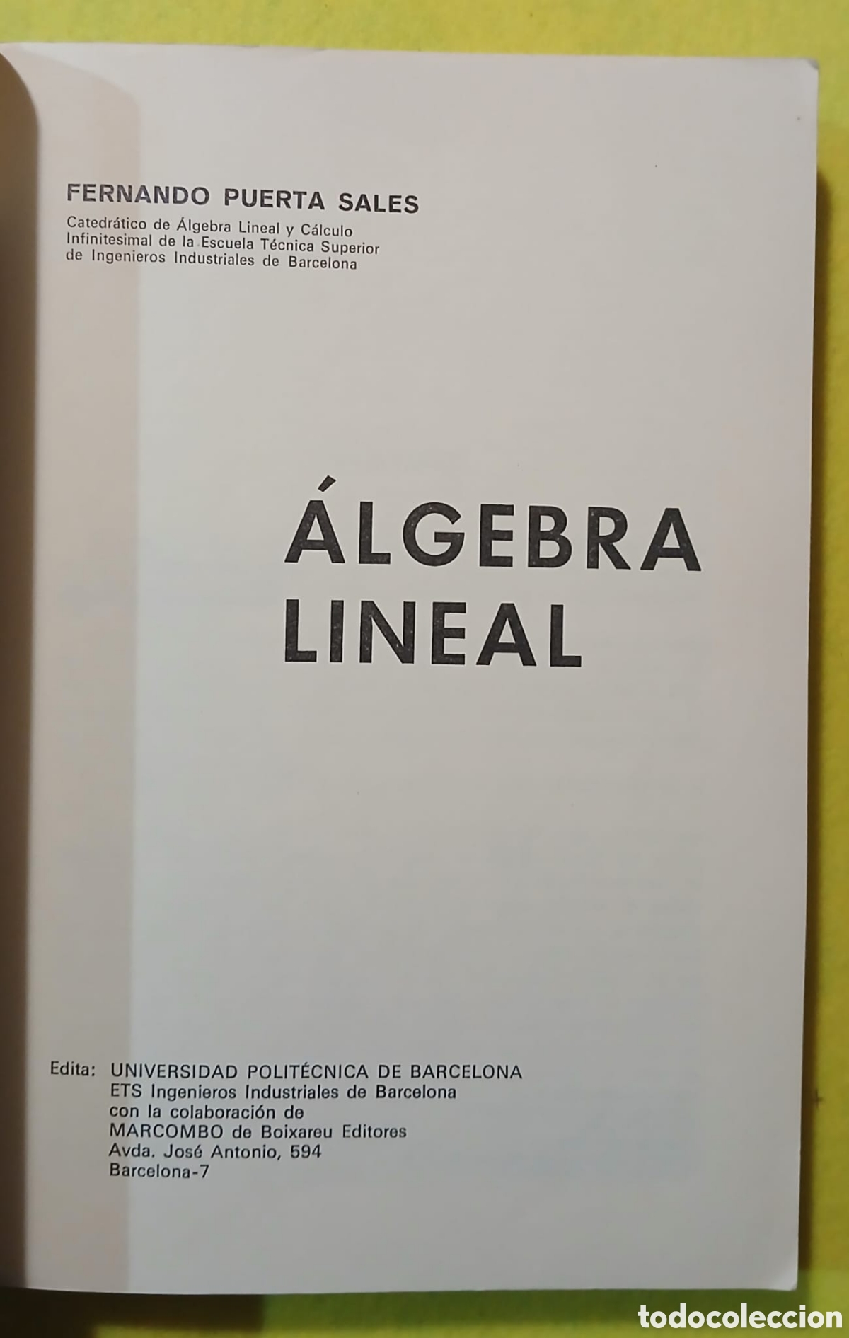 Libros: Algebra lineal, Fernando Puerta Sales - Foto 5