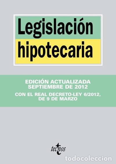 Livres: Legislaci&oacute;n hipotecaria- 9788430955688