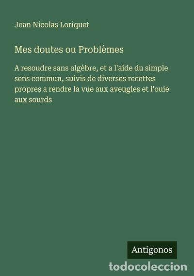 Livres: Mes doutes ou Probl&egrave;mes- 9783563046296