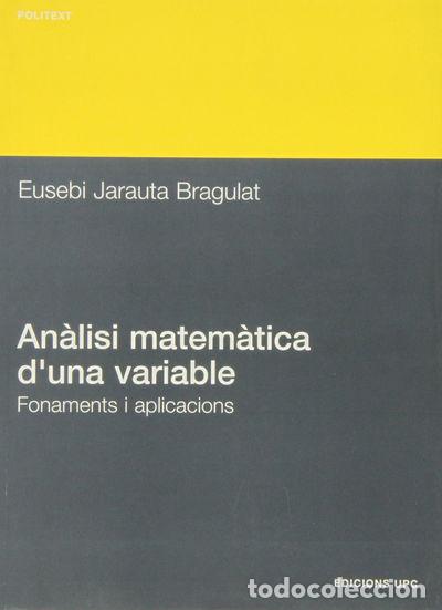 B&uuml;cher: An&agrave;lisi matem&agrave;tica d'una variable- 9788483015162