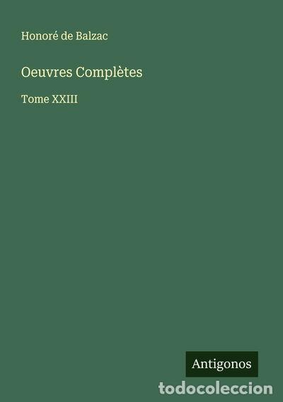 B&uuml;cher: Oeuvres Compl&egrave;tes: Tome XXIII- 9783563123324
