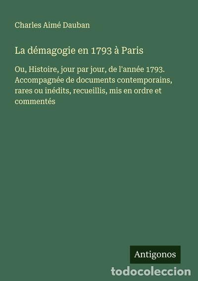 B&uuml;cher: La d&eacute;magogie en 1793 &agrave; Paris- 9783563014851