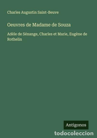 Livres: Oeuvres de Madame de Souza- 9783563059197