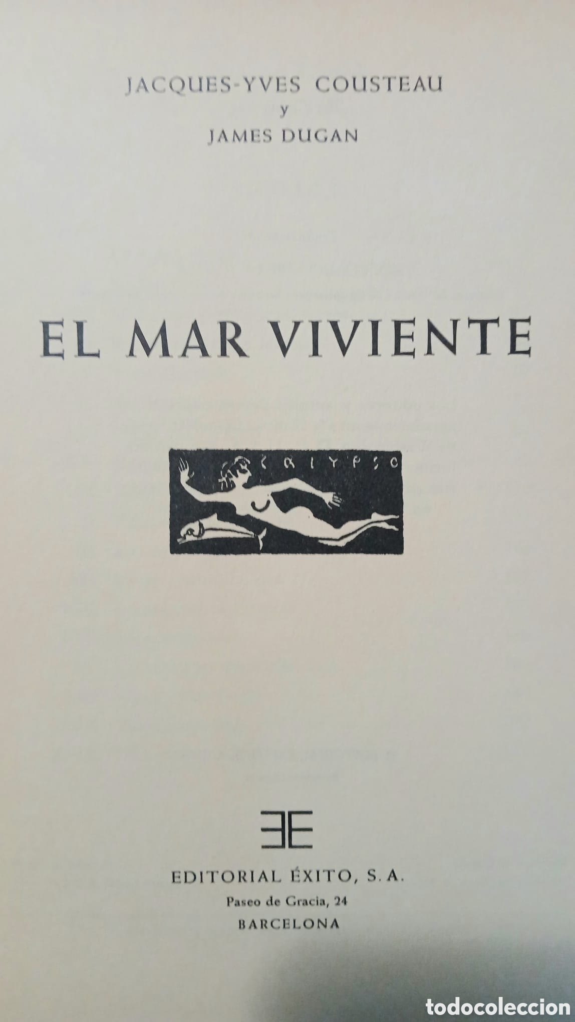Libros: El mar viviente, Cousteau - Foto 2