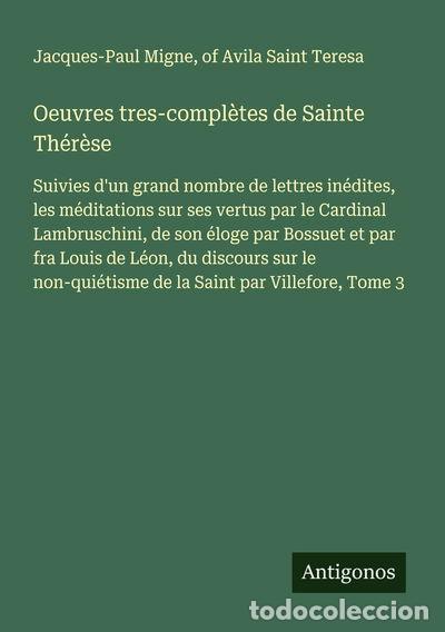 Livres: Oeuvres tres-compl&egrave;tes de Sainte Th&eacute;r&egrave;se- 9783563066218