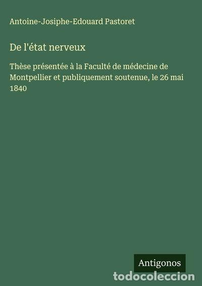 books: De l'&eacute;tat nerveux- 9783563073193