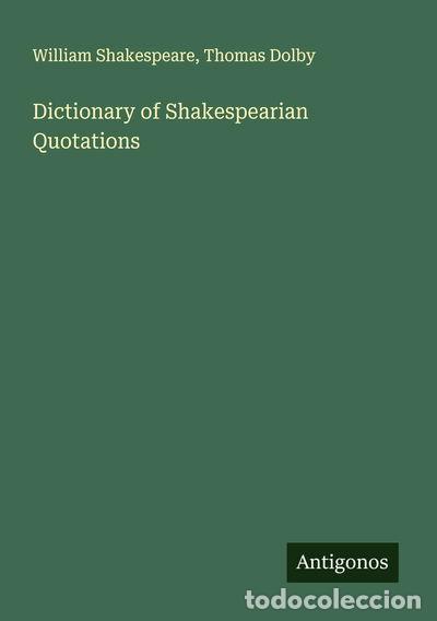 books: Dictionary of Shakespearian Quotations- 9783563180143