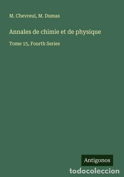 Livres: Annales de chimie et de physique- 9783563059227