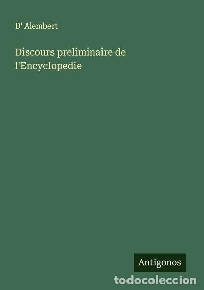 Livres: Discours preliminaire de l'Encyclopedie- 9783388672984