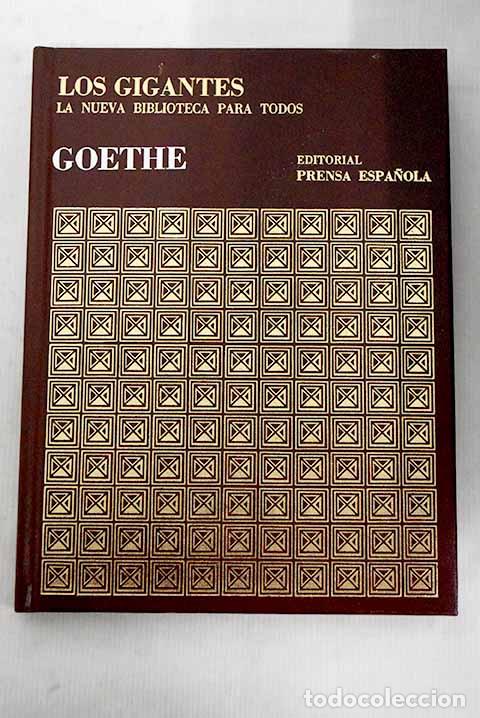 Libros: Goethe: : Prensa Espa&ntilde;ola. - Foto 1
