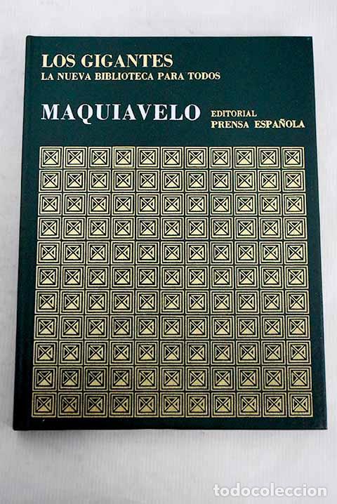 Libros: Maquiavelo: : Prensa Espa&ntilde;ola.