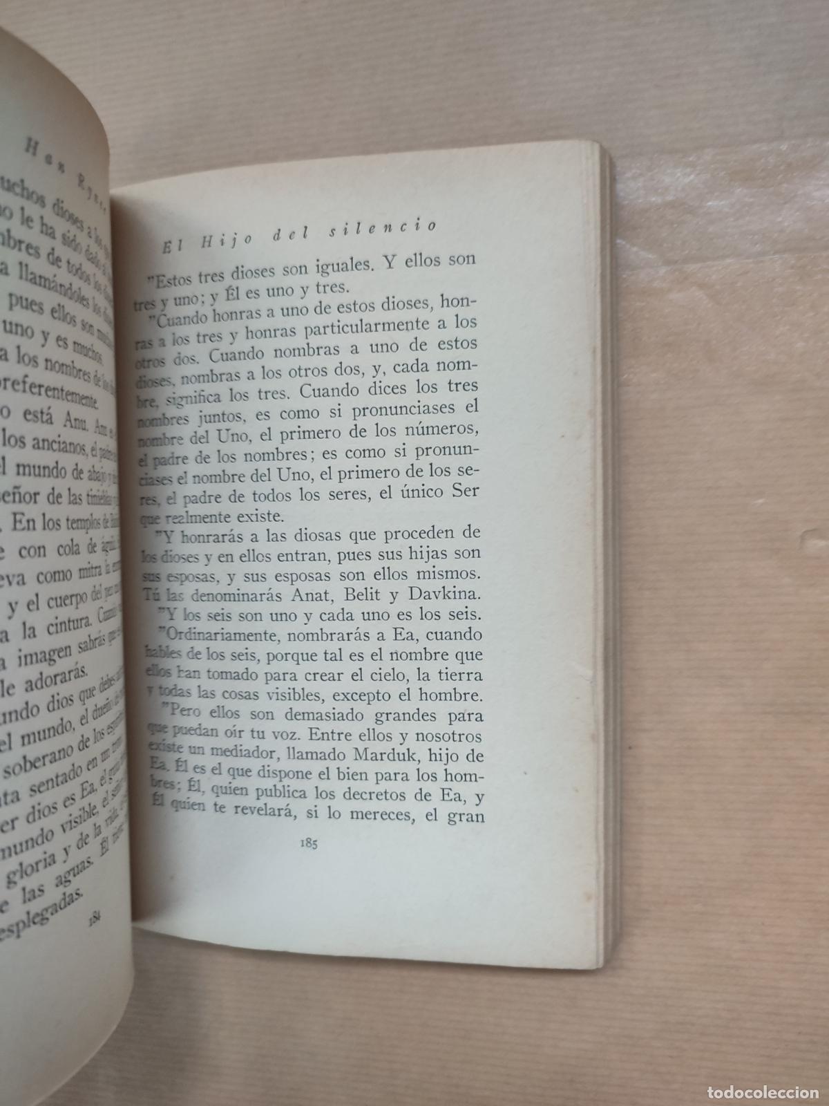 Libros: EL HIJO DEL SILENCIO. NOVELA PITAG&Oacute;RICA - &rdquo;RYNER, Han&rdquo; - Foto 3