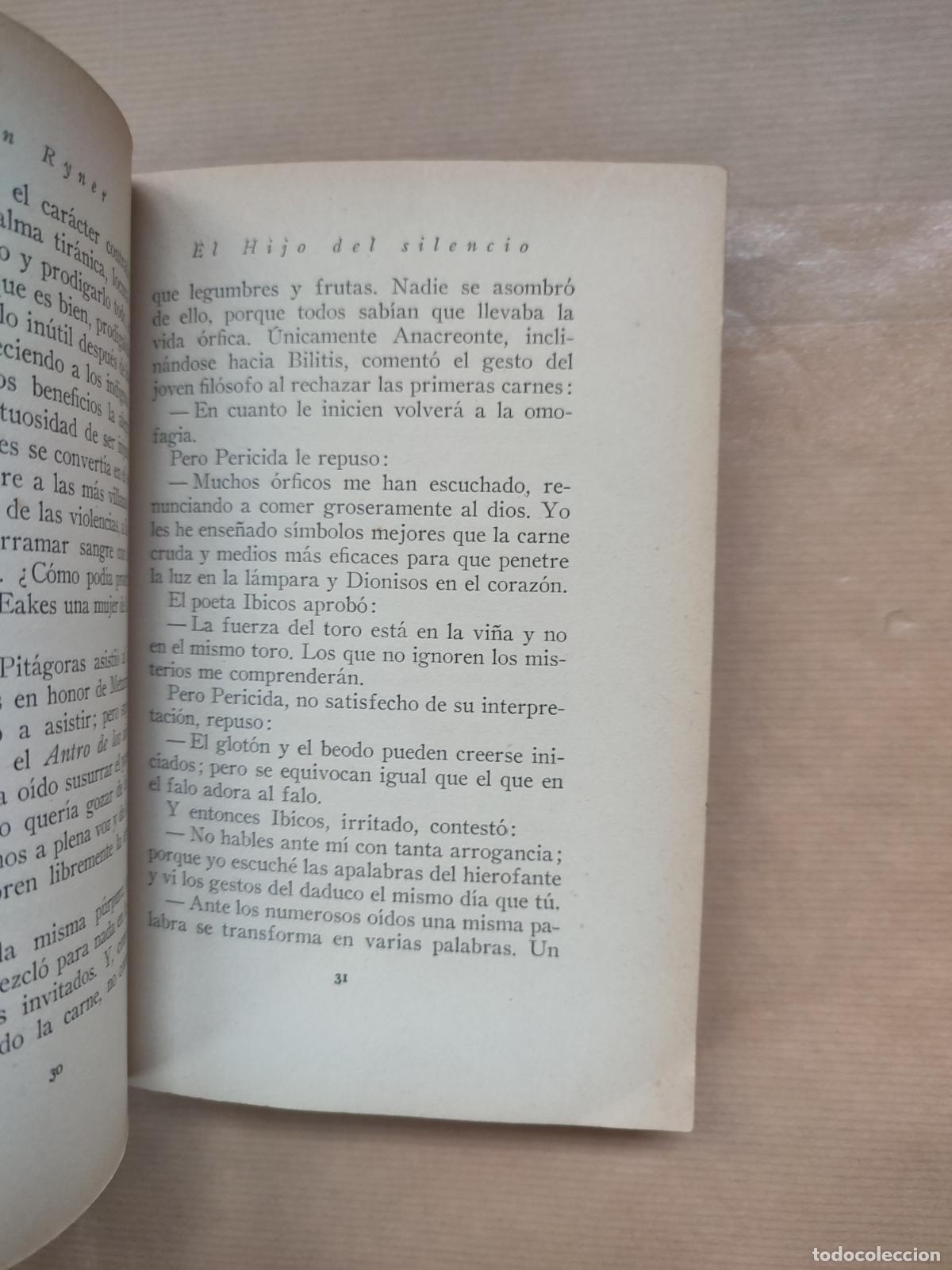 Libros: EL HIJO DEL SILENCIO. NOVELA PITAG&Oacute;RICA - &rdquo;RYNER, Han&rdquo; - Foto 5