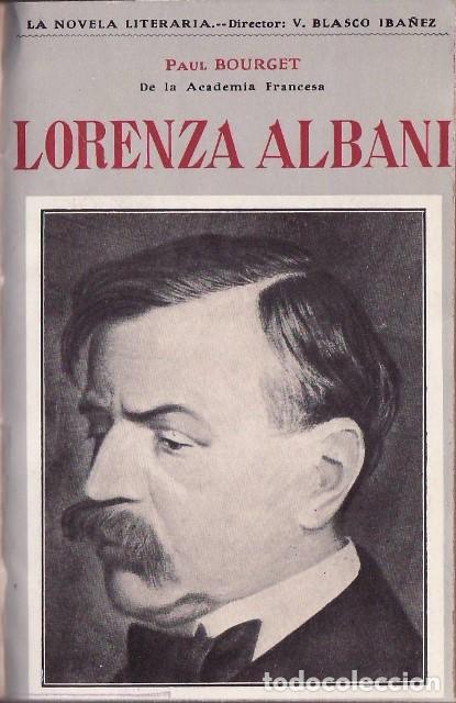 Libri di seconda mano: BOURGET, Paul.- - Lorenza Albani. Pr&oacute;logode V. Blasco Ib&aacute;&ntilde;ez. Versi&oacute;n de G. G&oacute;mez de la Mata