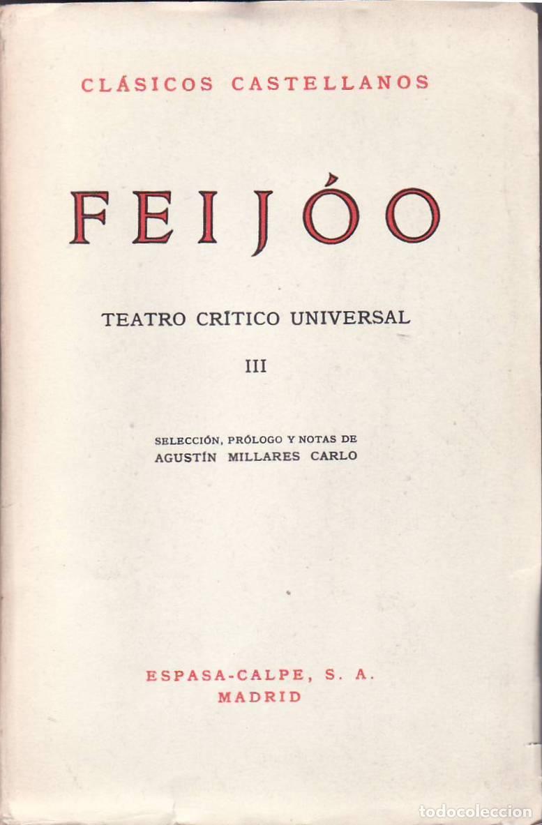 Libros: FEIJOO.- - Teatro cr&iacute;tico universal, tomo III. - Foto 1
