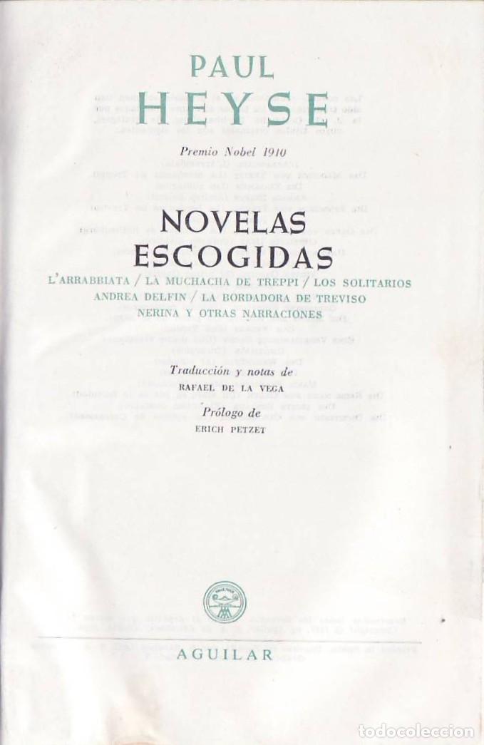 Libros: HEYSE, Paul.- - Novelas escogidas. - Foto 1